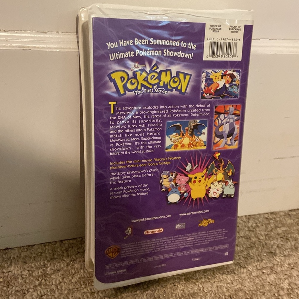 Pokemon The First Movie VHS - Picture 3 of 3